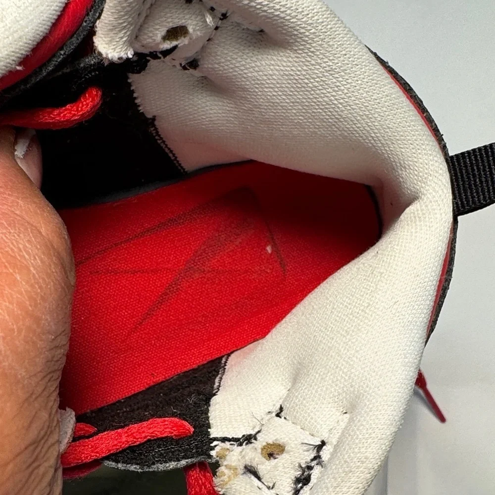 Nike Kids Black and Red High-Top Sneakers Size 8C